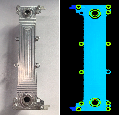 金属机加件平面度检测